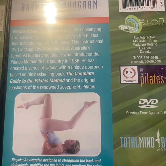 Total Mind Body Set of 4 Pilates DVD Principles Beginner Intermediate Advanced - Picture 5 of 9